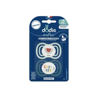 DODIE SUCETTE ANATOMIQUE FLUO MONSTRES 18M+ A60