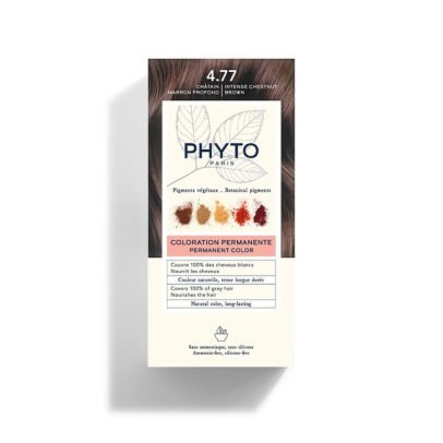 PHYTO PHYTOCOLOR COLORATION PERMANENTE 4.77 CHATAIN MARRON PROFOND
