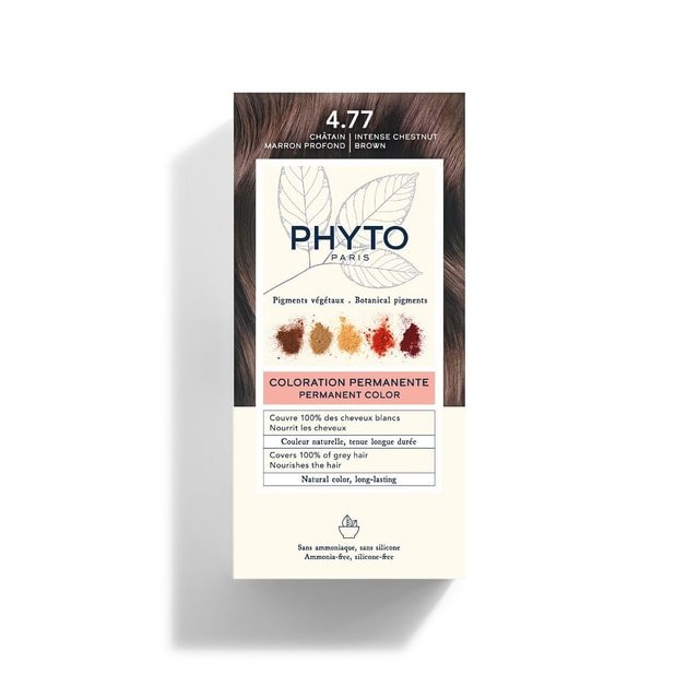 PHYTO PHYTOCOLOR COLORATION PERMANENTE 4.77 CHATAIN MARRON PROFOND