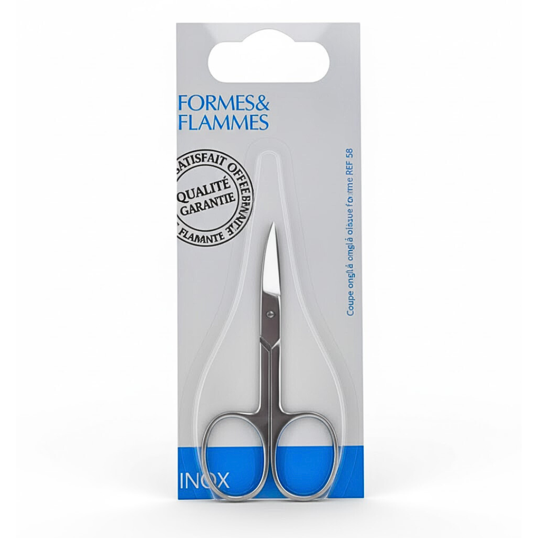 FORMES&FLAMMES CISEAUX A ONGLE INOX POLI REF 82