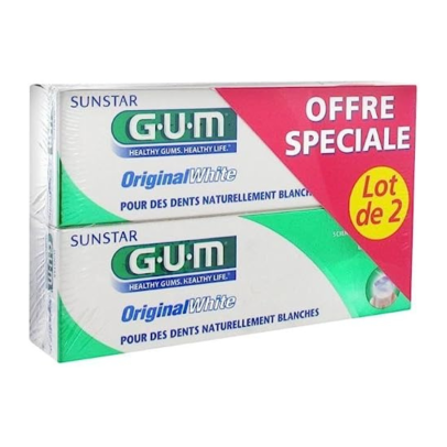 GUM DENTIFRICE ORIGINAL WHITE LOT DE 2 REF1745/2 XXXX