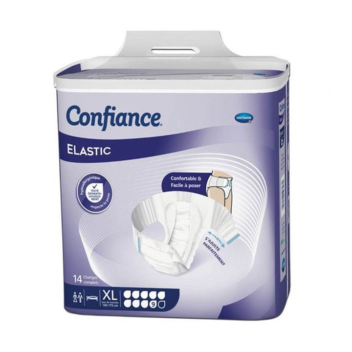 HARTMANN CONFIANCE ELASTIC 9GT TAILLE XL J&N 14UNITES