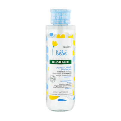 KLORANE BEBE EAU NETTOYANTE SANS RINEAGE 500ML
