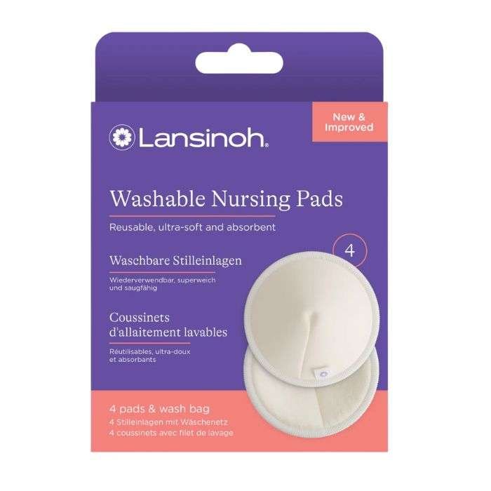 LANSINOH COUSSINET D'ALLAITEMENT LAVABLE 4 UNITES