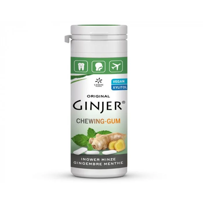 LEMON PHARMA GINGER CHWING GUM MENTHE 30G