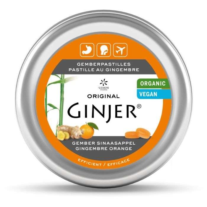 LEMON PHARMA GINJER PASTILLES GINGEMBRE ORANGE 40G