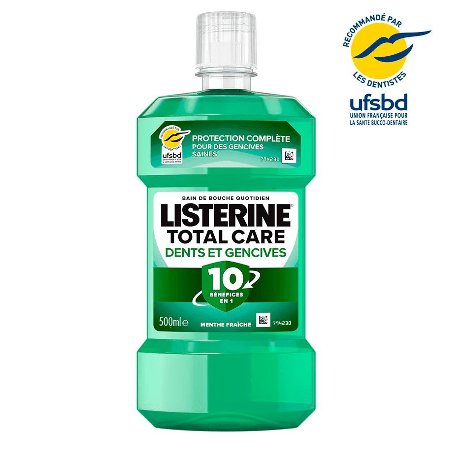 LISTERINE BAIN DE BOUCHE PROTECTION DENTS ET GENCIVES 500ML NEW