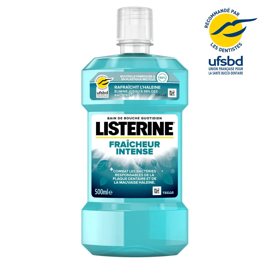 LISTERINE BAIN DE BOUCHE FRAICHEUR GOUT PLUS LEGER 500ML