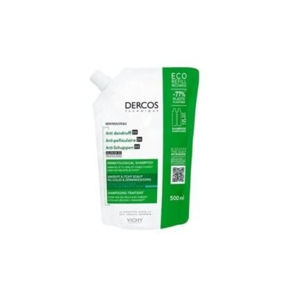 VICHY DERCOS ECO RECHARGE SHAMPOING ANTI-PELLICULAIRE CHEVEUX SECS 500ML