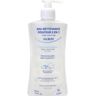 GILBERT EAU NETTOYANTE DOUCEUR 3EN1 BEBE 400ML