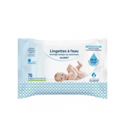 GILBERT LINGETTES E L'EAU 70U BIODEGRADABLES