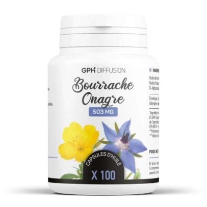 GPH DIFFUSION BOURRACHE ONAGRE 100 CAPSULES 503MG