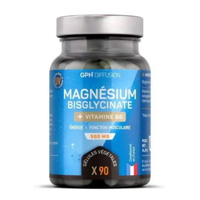 GPH DIFFUSION MAGNESIUM BISGLYCINATE + VITAMINE B6 90 GELULES