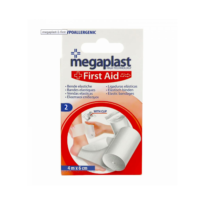 MEGAPLAST FIRST AID BANDE ELASTIQUE 4*6CM REF150112