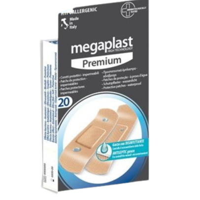 MEGAPLAST PREMIUM PANSEMENT DE PROTECTION IMPERMEABLES BOITE DE 20 REF 112448