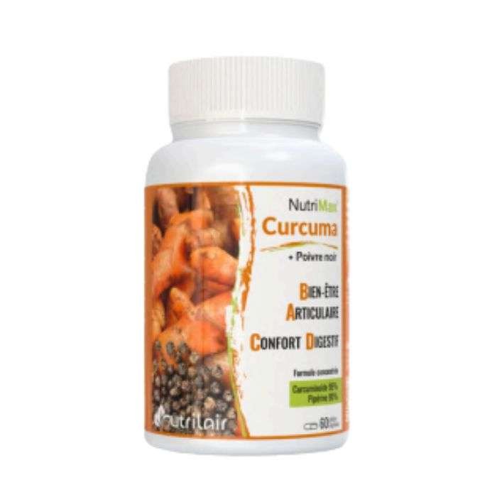 NUTRIMAX CURCUMA +POVRE NOIR 60 GELULES