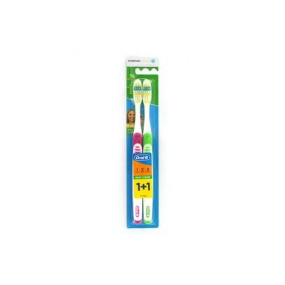 ORAL B BROSSE A DENTS 3 EFFECT NATURAL FRESH MEDIUM 1+1