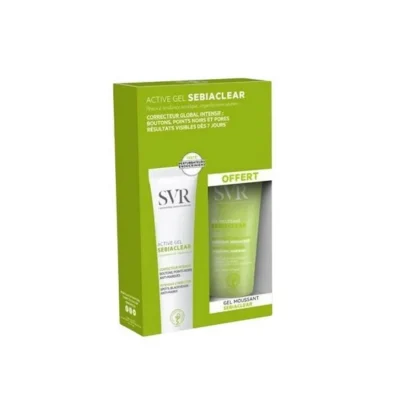 SVR SEBIACLEAR ACTIVE GEL 40ML+GEL MOUSSANT 55ML PROMO