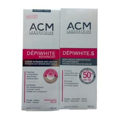 ACM Crème Anti Taches + ACM Soin Protecteur Eclaircissant SPF50