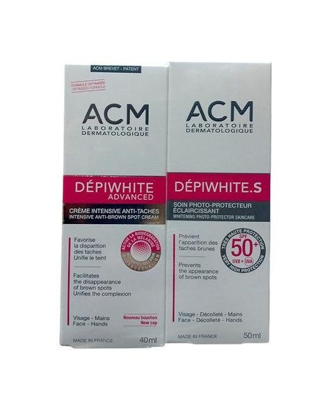 ACM Crème Anti Taches + ACM Soin Protecteur Eclaircissant SPF50