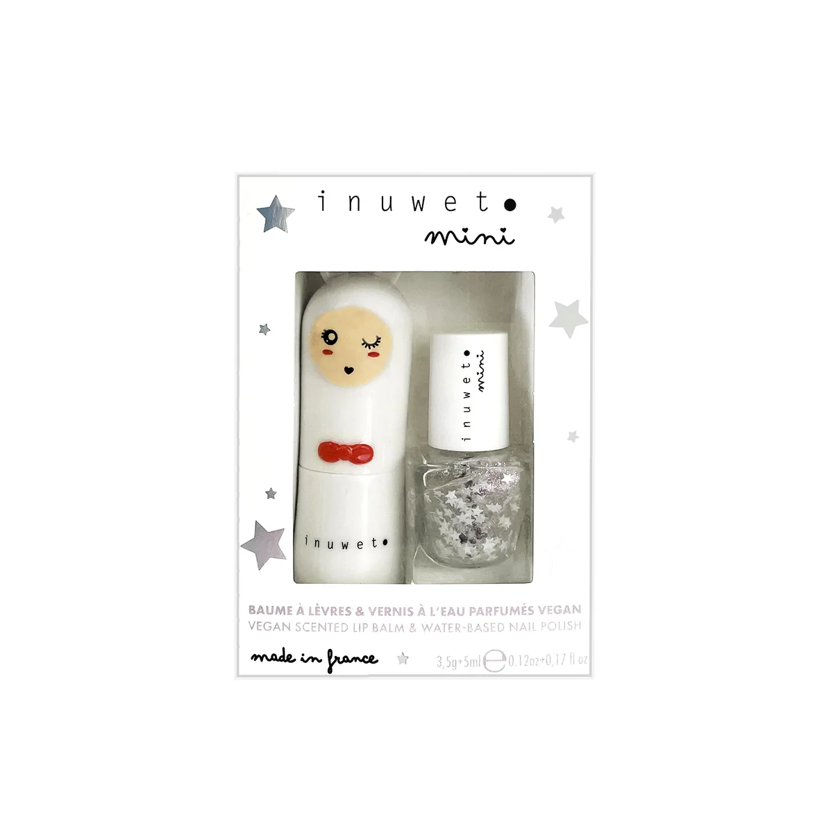 INUWET DUO KIDS BAUME BARBA A PAPA 3.5G + VERNIS ETOILE 5ML