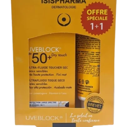 ISIS PACK UVEBLOCK SPF50+ ULTRA Fluide toucher sec INVISIBLE