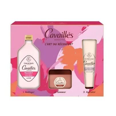 Roge cavailles Creme Douche Relaxant+Baume Gommant+Creme Miraculeuse Coffret